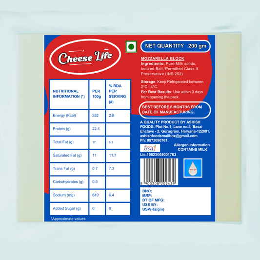 Mozzarella Cheese block