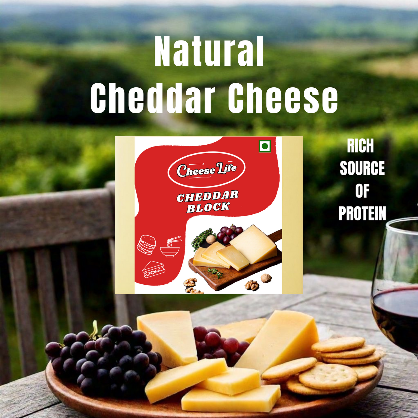Mozzarella & Cheddar COMBO - 200 gm Each